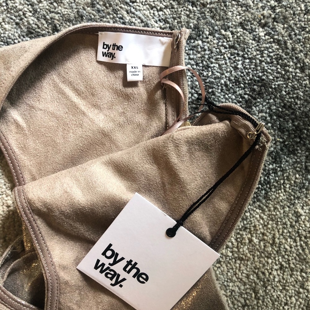 Revolve, metallic faux gold